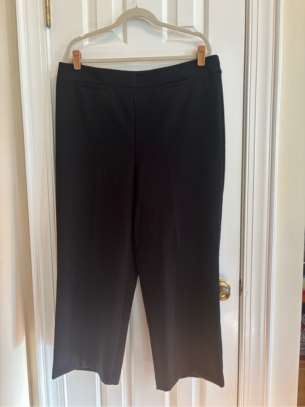Talbots Black Wide-Leg Dress Pants
